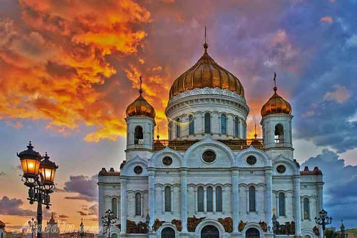 کلیسای عیسی منجی مسکو روسیه