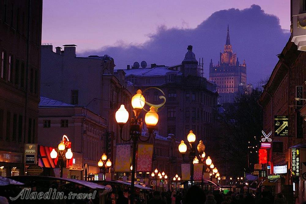 خیابان آربات مسکو روسیه | علاءالدین تراول