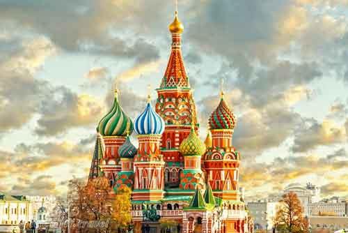 کلیسای سنت باسیل مسکو روسیه