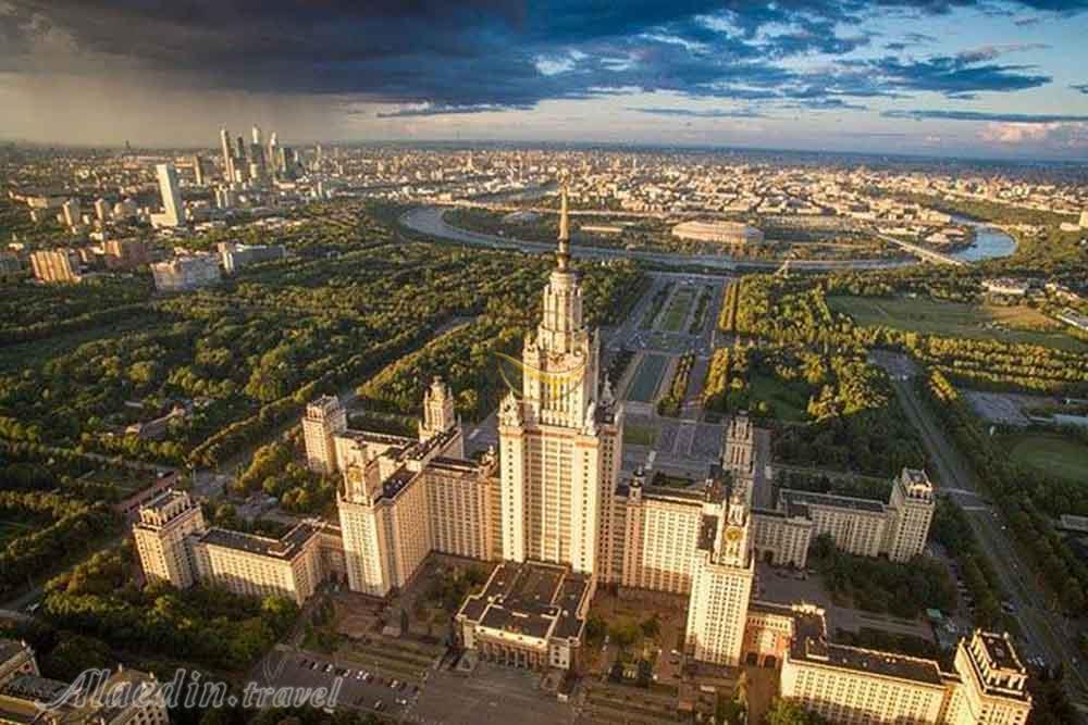 تپه وارابیف (تپه گنجشک ها) مسکو روسیه | علاءالدین تراول