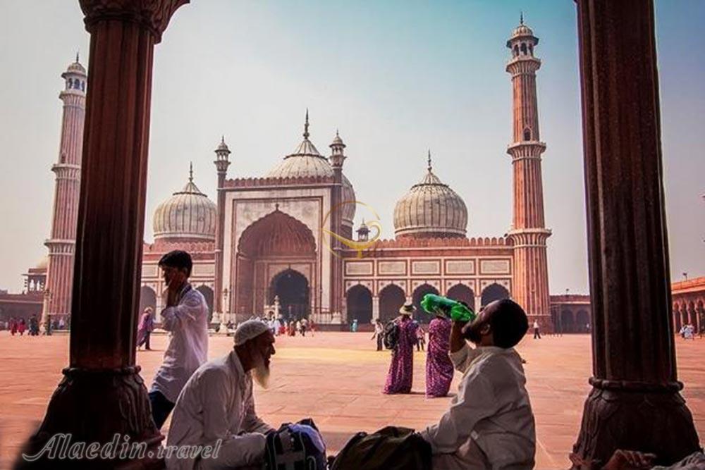 مسجد جامع دهلی (جهان نما) در دهلی نو - هند | علاءالدین تراول