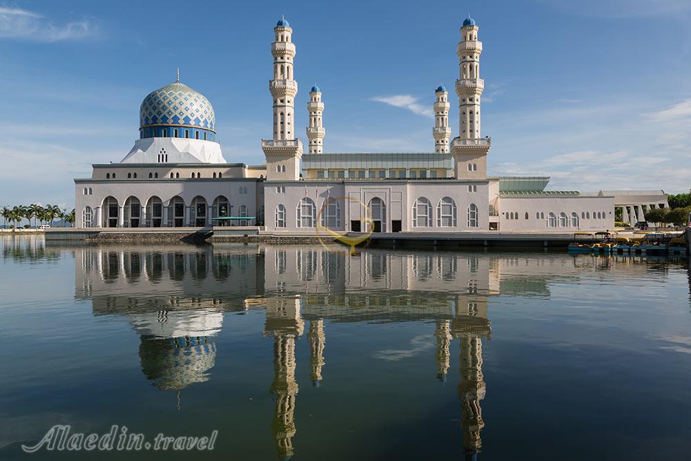 مسجد شهر کوتا کینابالو در صباح - مالزی | علاءالدین تراول