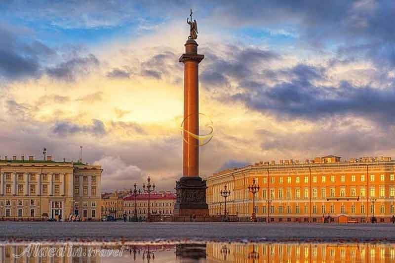 ستون الکساندر سنت پترزبورگ روسیه