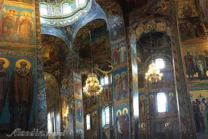 کلیسای خون ریخته (منجی در خون) سنت پترزبورگ روسیه | علاءالدین تراول