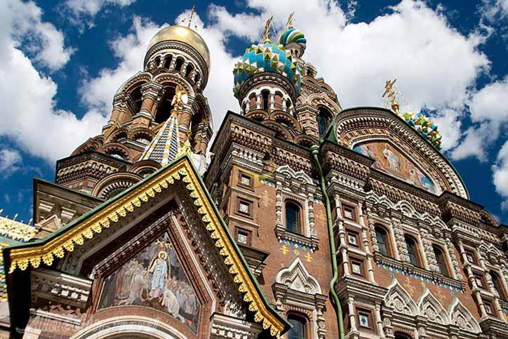 کلیسای خون ریخته (منجی در خون) سنت پترزبورگ روسیه | علاءالدین تراول