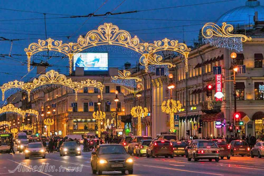 خیابان نوسکی سنت پترزبورگ روسیه | علاءالدین تراول