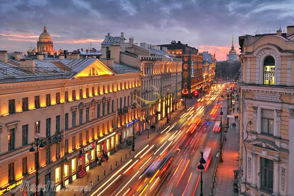 خیابان نوسکی سنت پترزبورگ روسیه | علاءالدین تراول