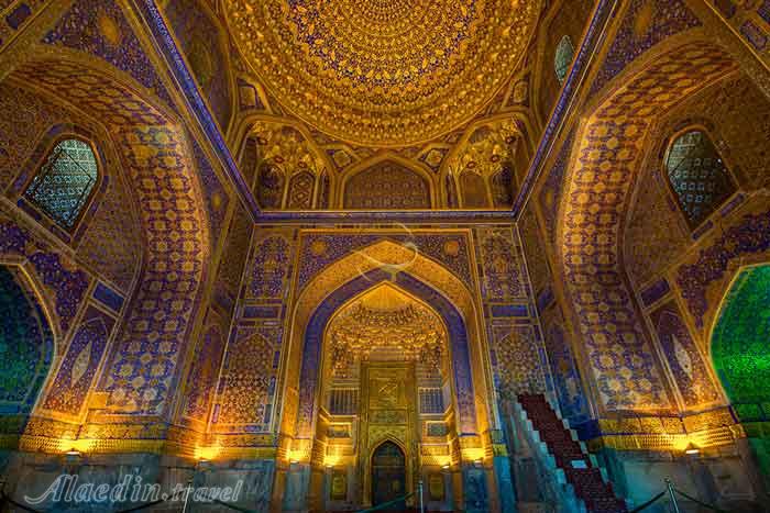 مدرسه تیلیا کوری سمرقند ازبکستان | علاءالدین تراول