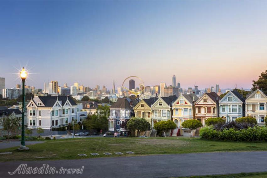 میدان آلامو سانفرانسیسکو - آمریکا | علاءالدین تراول