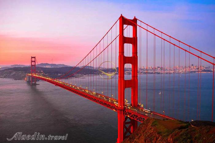 پل معلق گلدن گیت سان فرانسیسکو - آمریکا | علاءالدین تراول