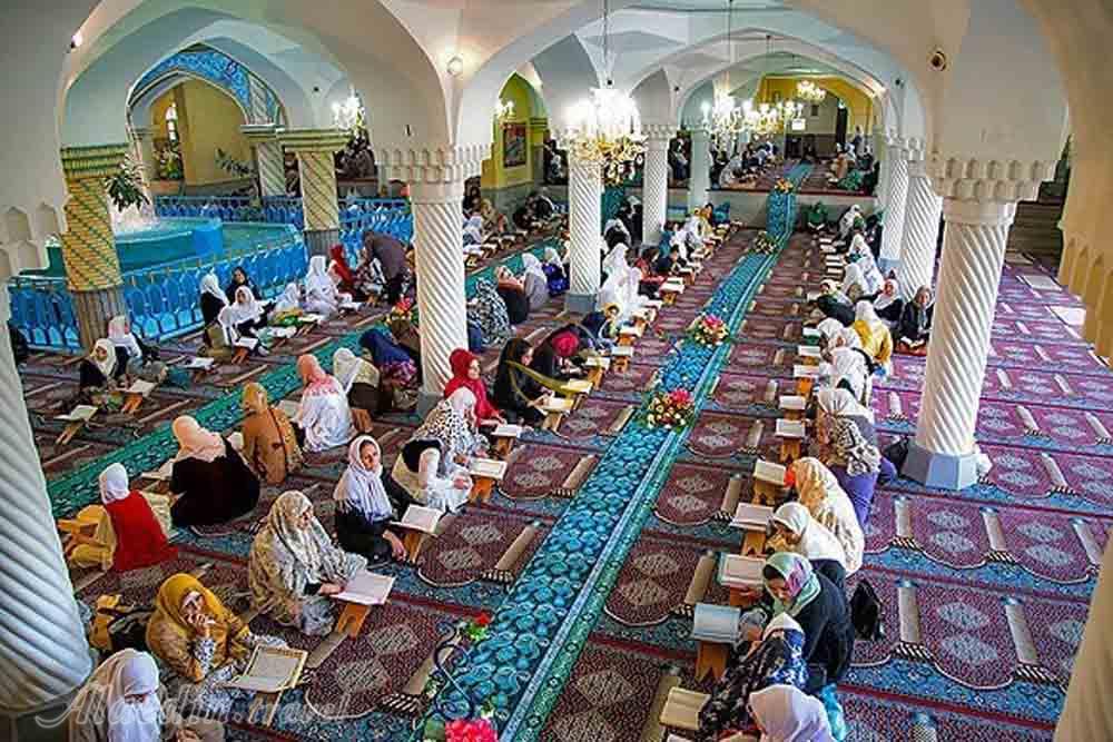 جزءخوانی قرآن در مسجد جامع سنندج | علاءالدین تراول