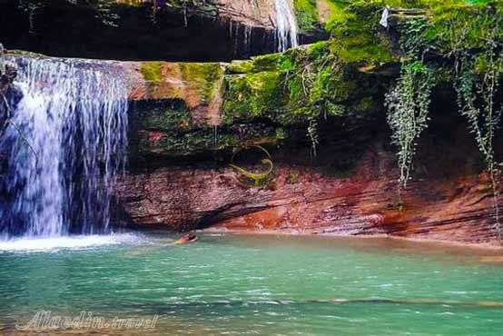 آبشار آهکی (اسکلیم) در سوادکوه