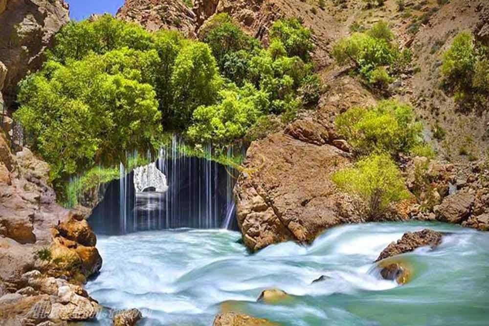 آبشار آب ملخ سمیرم | علاءالدین تراول