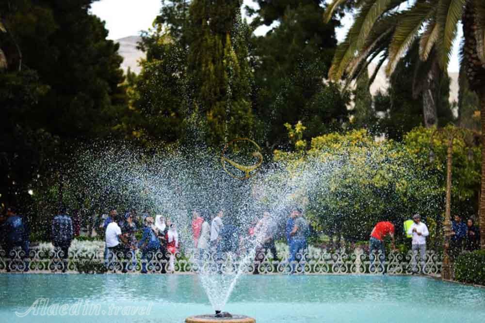 آب نما در باغ ارم شیراز - باغ های ایرانی | علاءالدین تراول