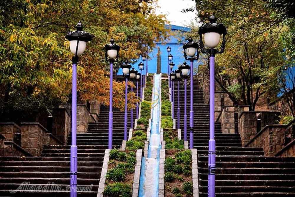 پله های پارک ائل گلی تبریز | علاءالدین تراول