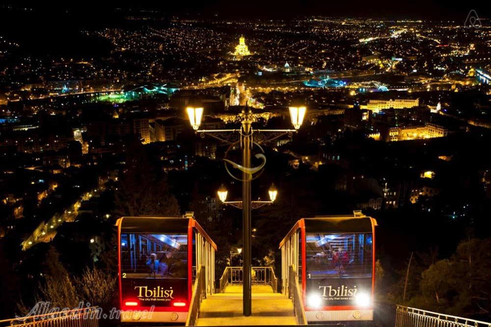 خط راه آهن شهری فونیکولار در تفلیس - گرجستان | علاءالدین تراول