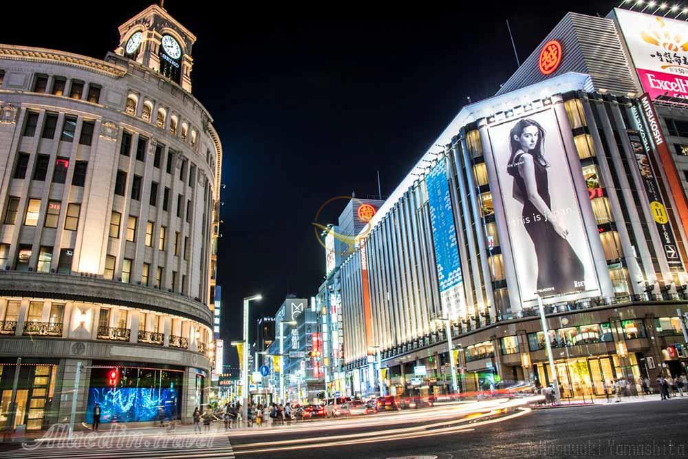 خیابان گینزا در توکیو - ژاپن | علاءالدین تراول