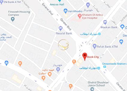 نمای تالار فرهنگی شهر کتاب مشهد روی نقشه