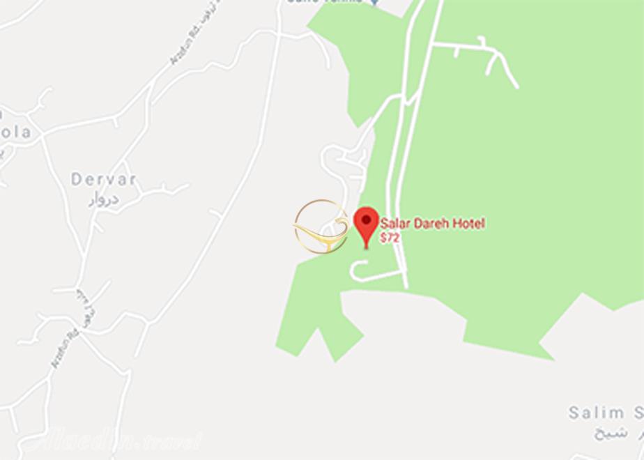 نمای سالن آمفی تئاتر هتل سالار دره ساری روی نقشه