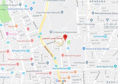 نمای سالن کنفرانس موسسه فرهنگی مطالعاتی شمس الشموس روی نقشه