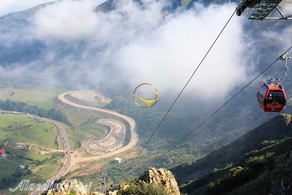 تله کابین گردنه حیران در آستارا | علاءالدین تراول