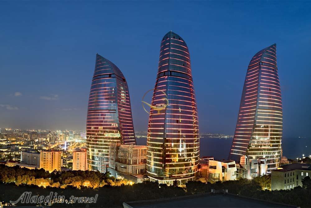 برج های شعله باکو | علاءالدین تراول