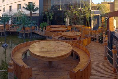 چایخانه سنتی برکه هتل درویشی مشهد | علاءالدین تراول